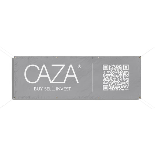Buy. Sell. Invest. | Vinyl Banners (Grey)
