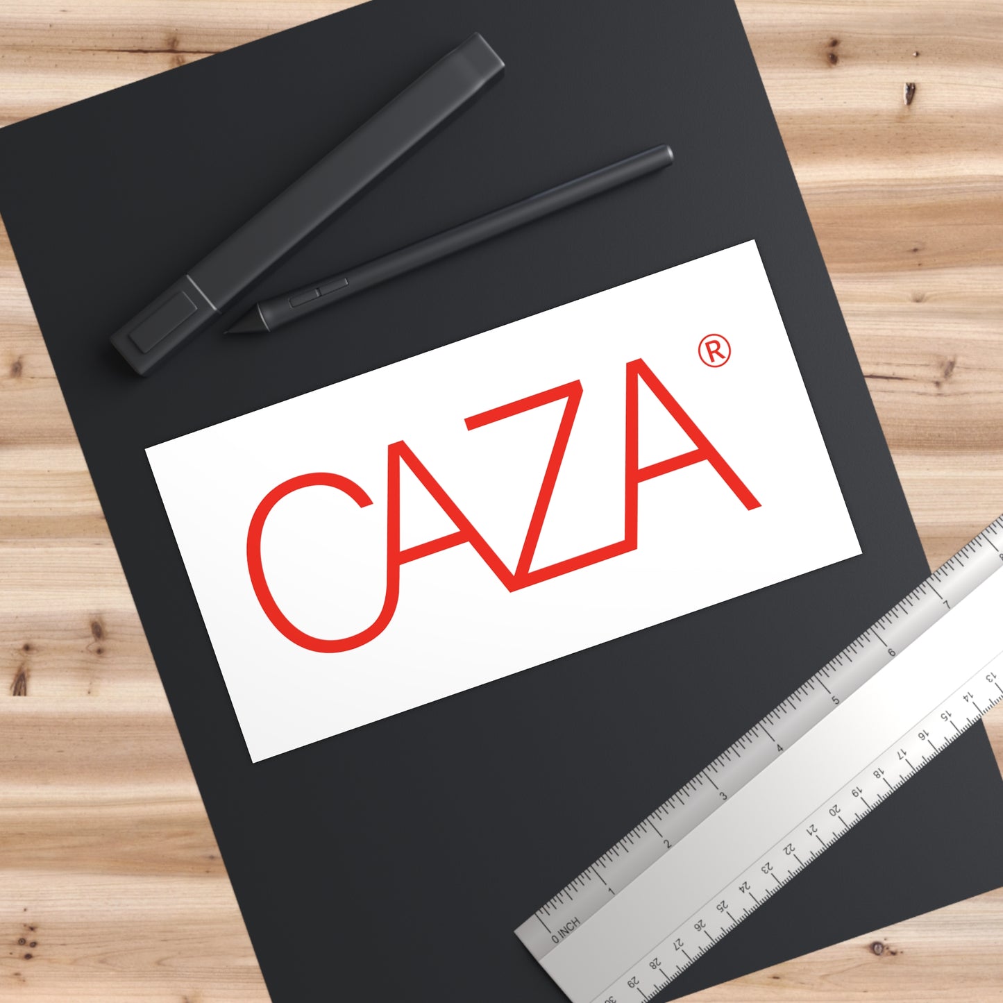 CAZA® Bumper Stickers (White)