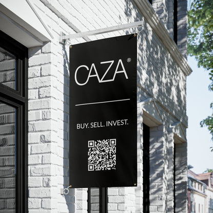 Buy. Sell. Invest. | Vinyl Banners (Black)