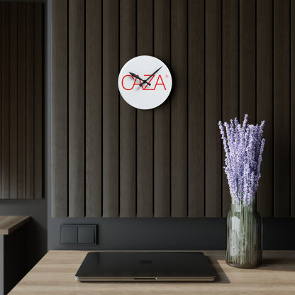 Acrylic Wall Clock (White)
