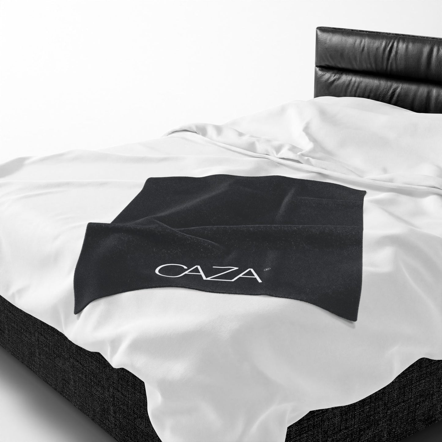 Velveteen Plush Blanket (Black)
